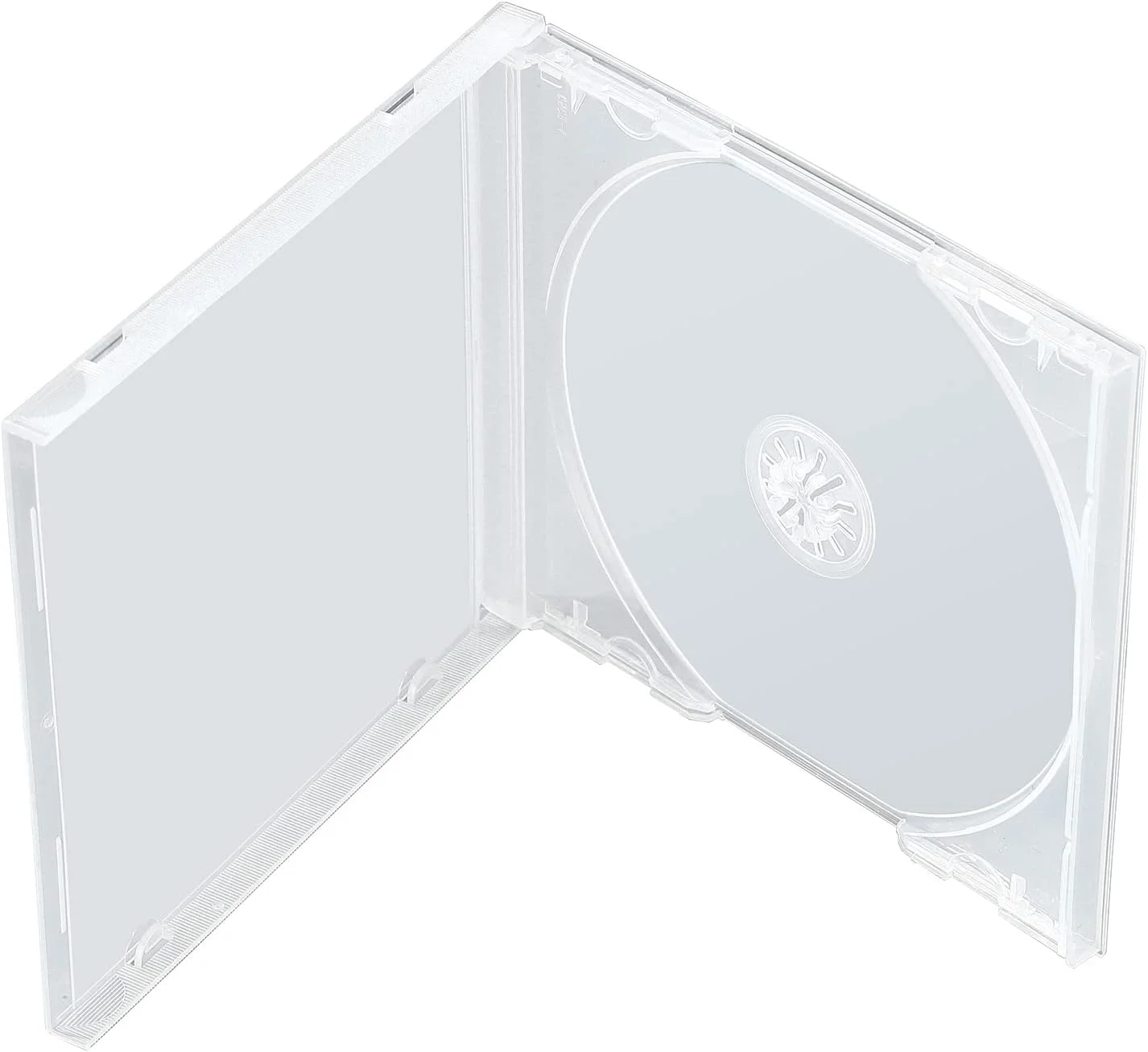 Progo Shatter Proof PP Jewel Case, 10.4 mm Standard Single Disc Clear CD Jewel Case with Clear Tray, 10 Pieces Pack.