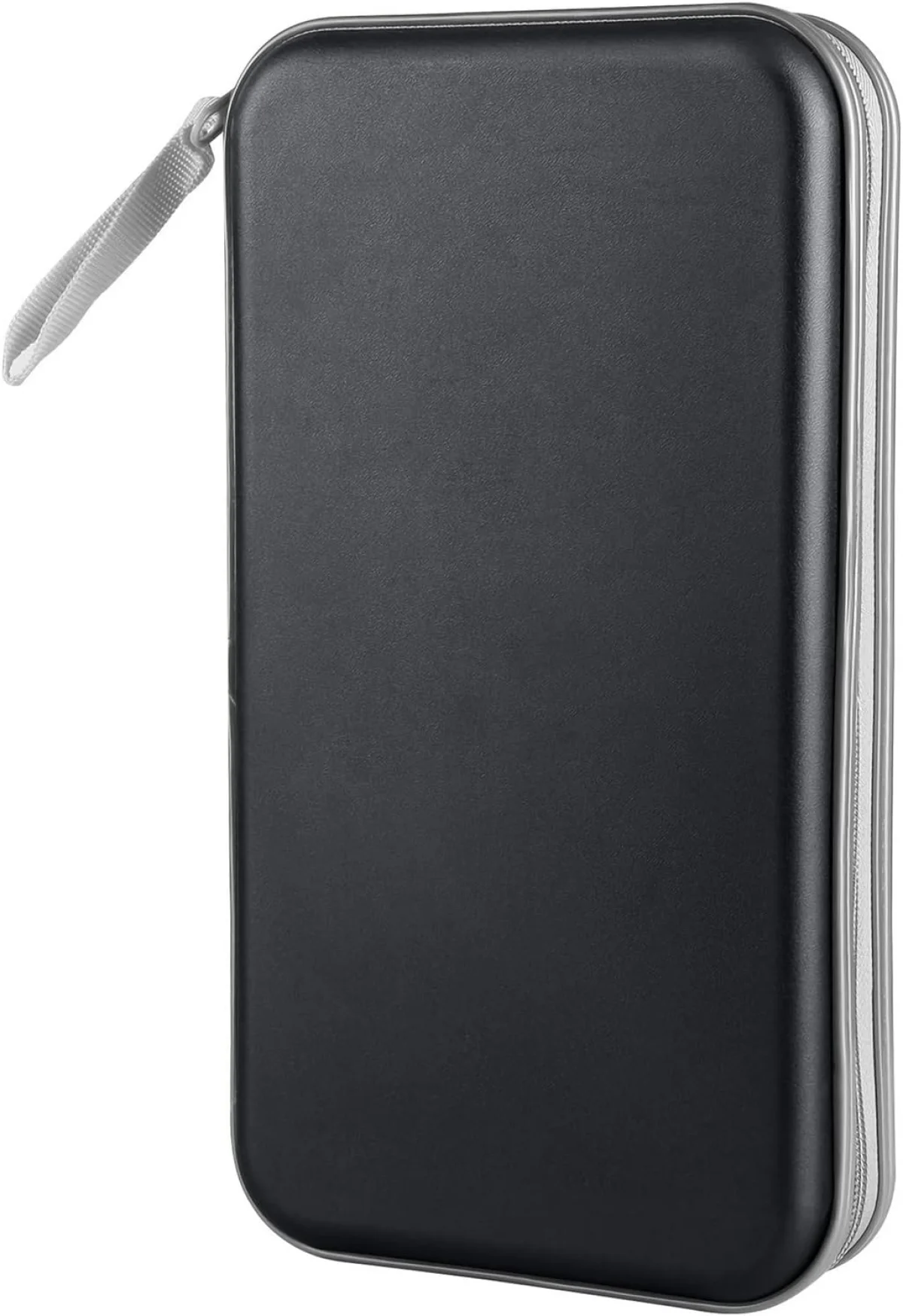 Siveit Capa para CD, DVD, com capacidade para 96 unidades, plástico rígido, CDs, DVD, disco, carteira para carro, casa, escritório, viagem, (preto)