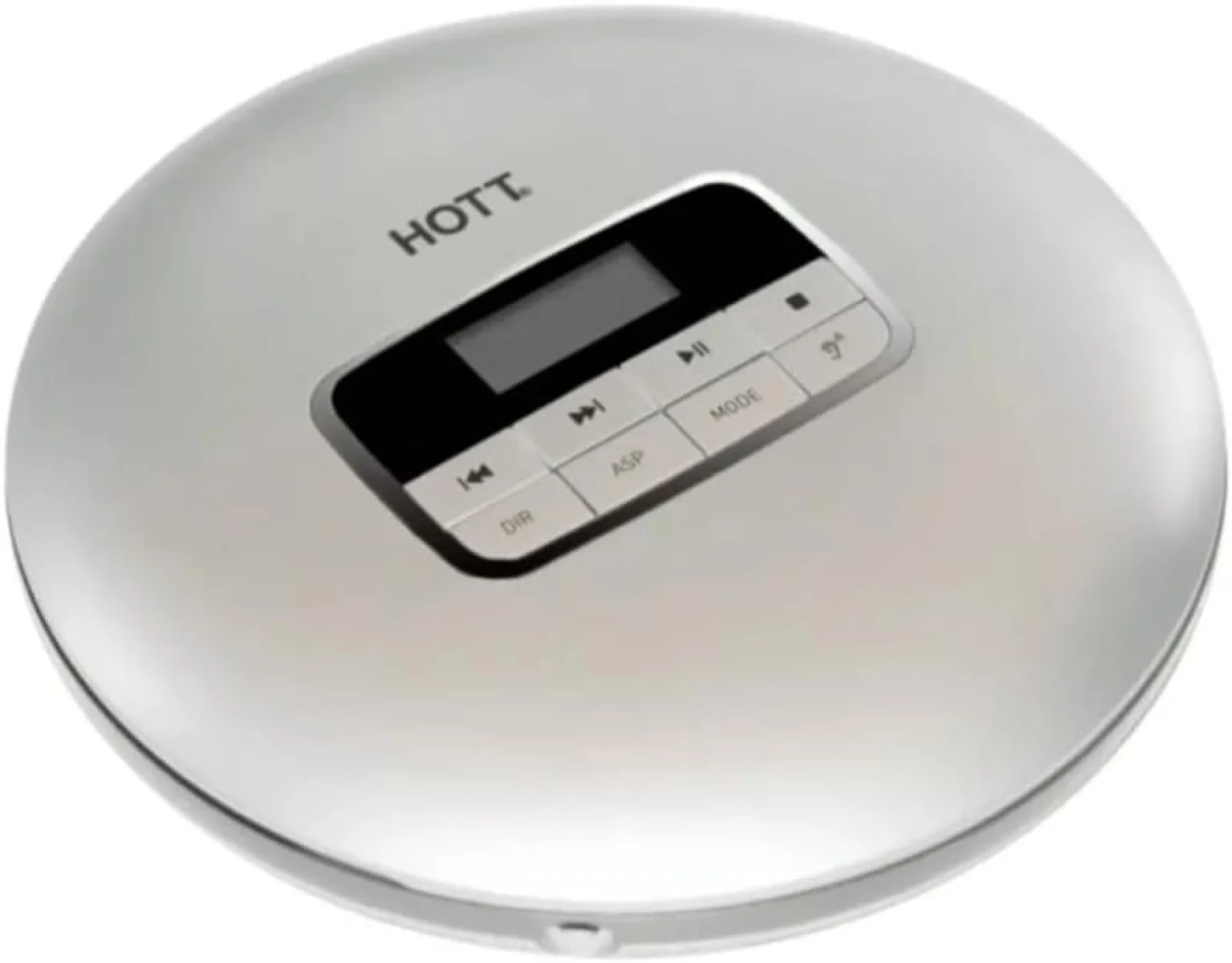 CD Player Portátil com Leitor MP3 com Fones de Ouvido, Tela LCD e Função Anti-Shock