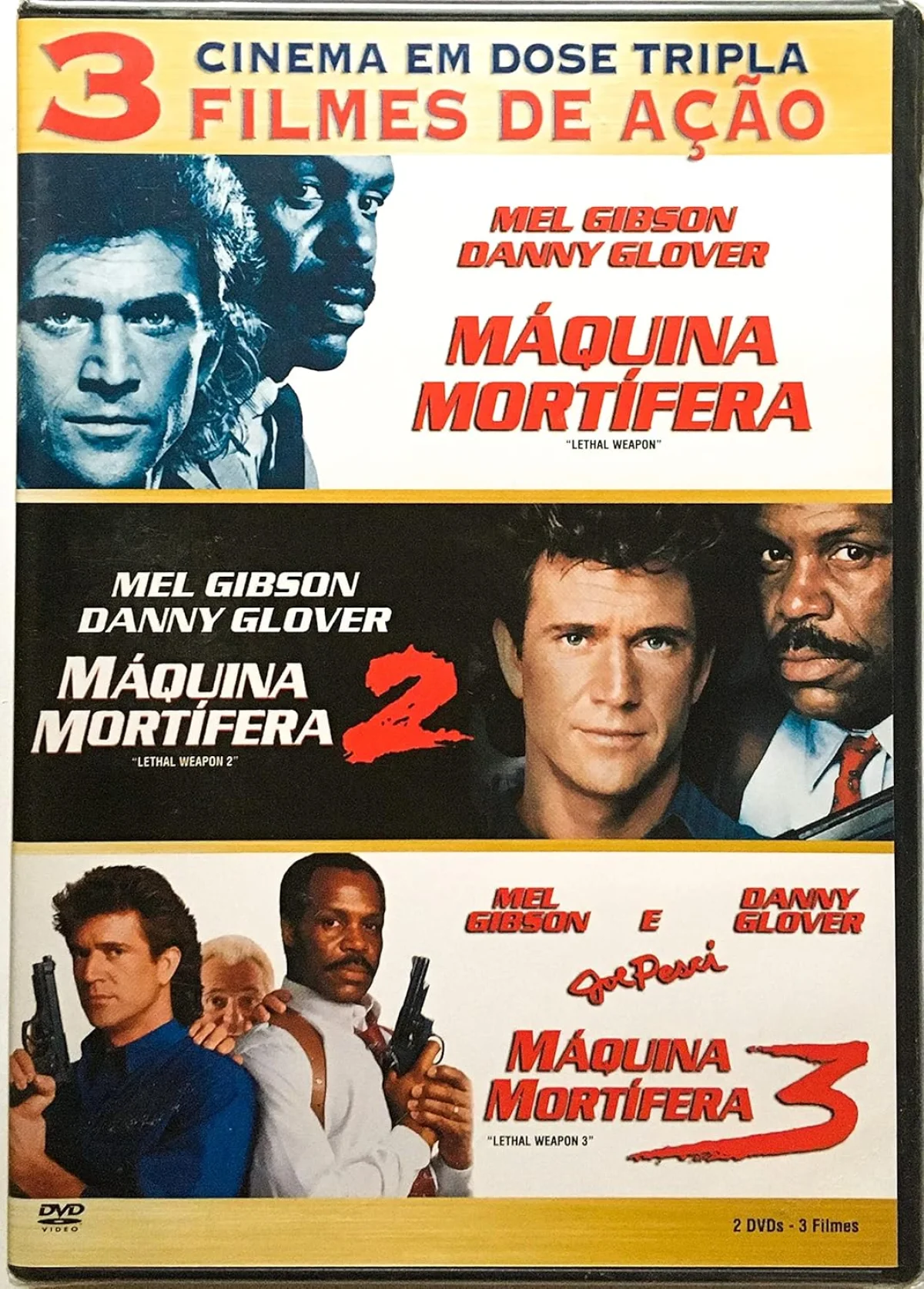 Dvd Triplo Maquina Mortifera 1, 2, 3
