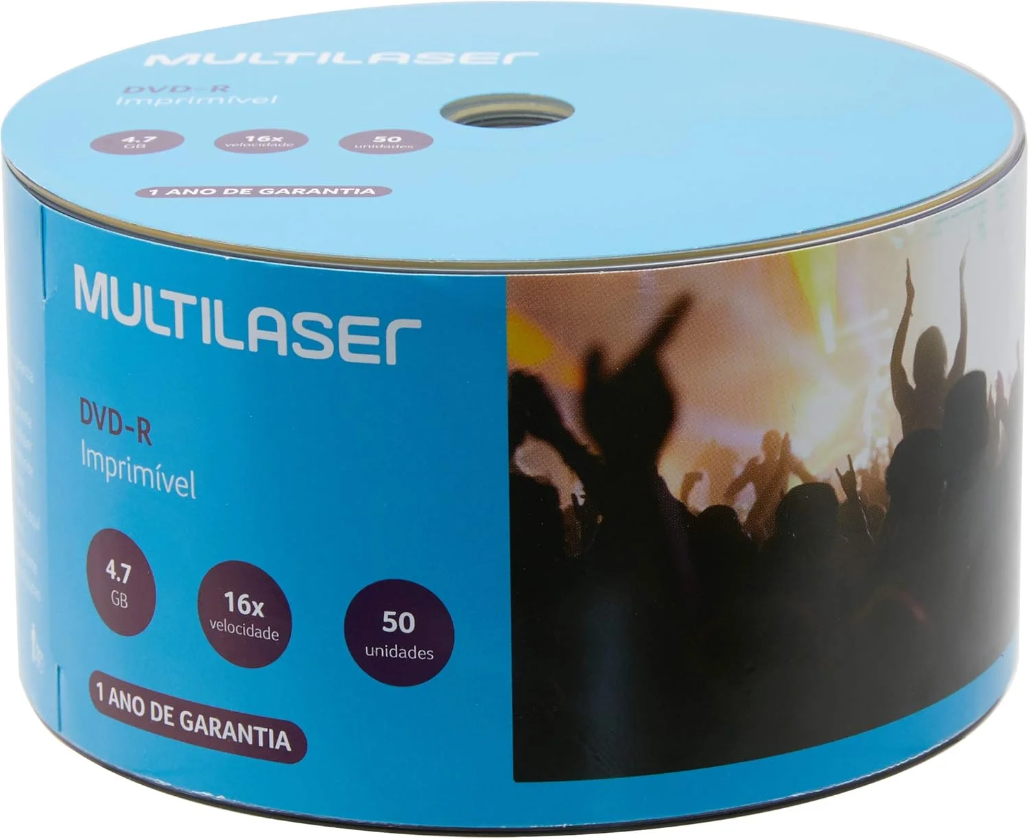 Mídia Multilaser Dvd-R Printable 08X 4.7 Gb – DV052