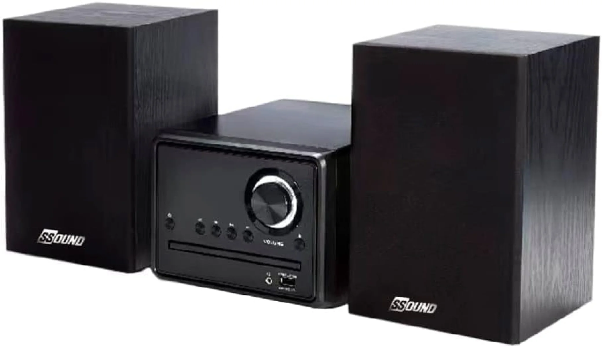 Mini System SS-001 SSOUND 200W CD/MP3 Bluetooth Rádio – Bivolt preto