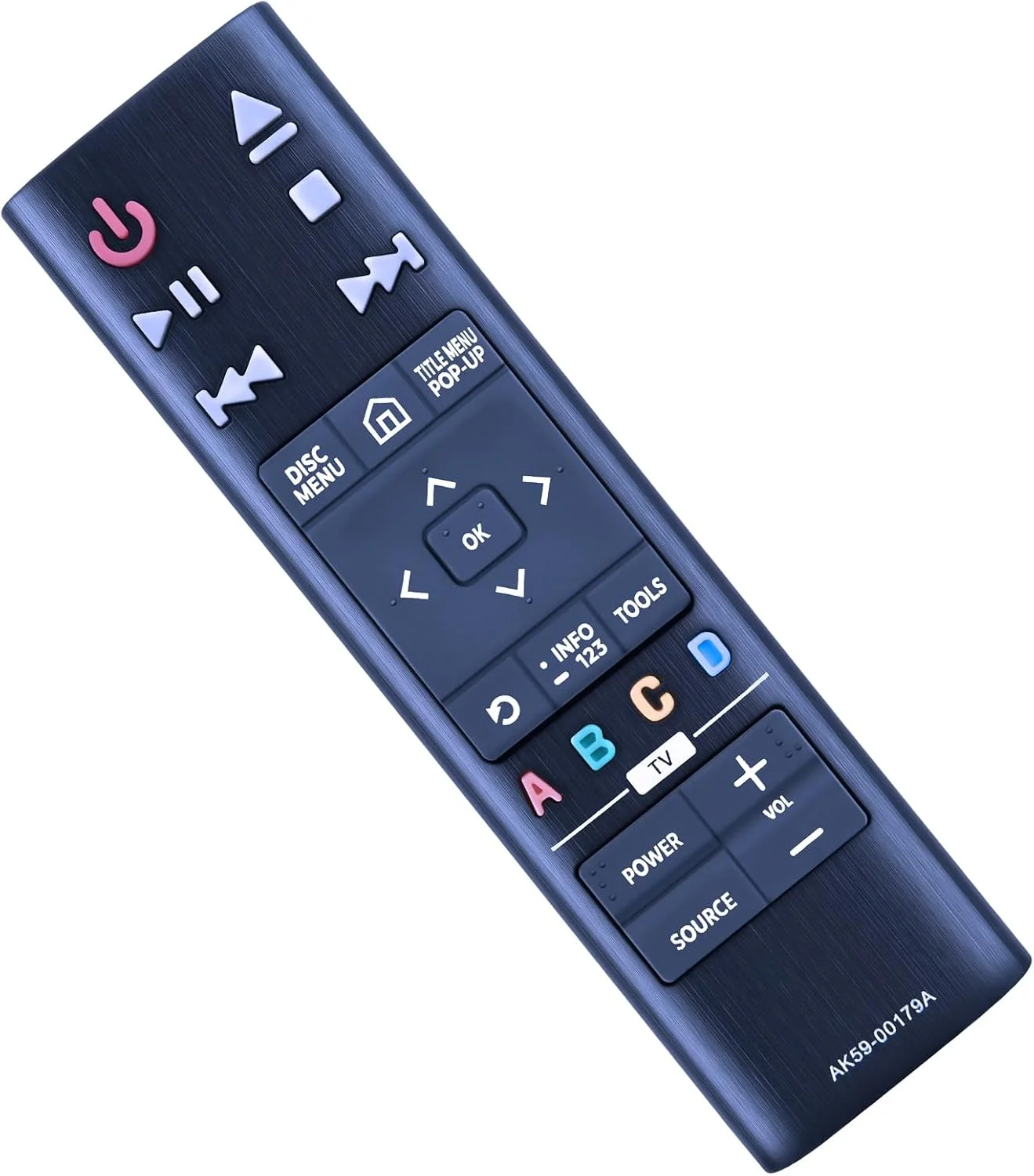 AK59-00179A Controle remoto de substituição adequado para Samsung Blu-ray Disc DVD Player UBDK8500 UBD-KM85CZA UBD-KM85C/ZA UBD-K8500ZA UBD-K8500 RTAK5900179A UBD-KM85C UBD-K8500/ZA