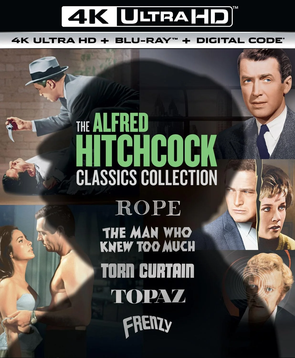 ALFRED HITCHCOCK CLASSICS COLLECTION (4K ULTRA HD/BLU-RAY/DIGITAL)