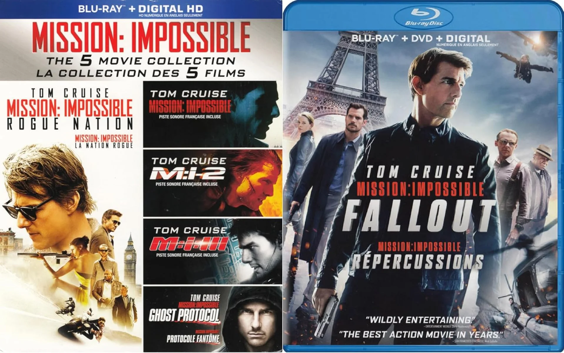 Mission: Impossible / M:i-2 / M:i-III / Ghost Protocol / Rogue Nation / Mission: Impossible – Fallout (2-Pack) (Blu-ray)