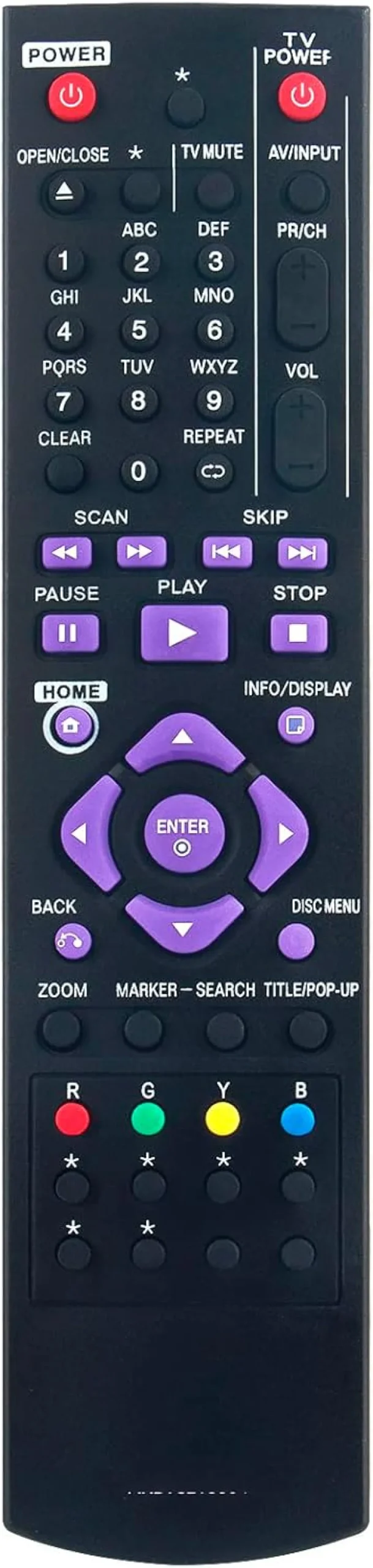 Substitua o controle remoto AKB73215304 BD Player para LG Blu-ray Disc Player BD640C Bd640 BD6451DN BD550 AKB73215301