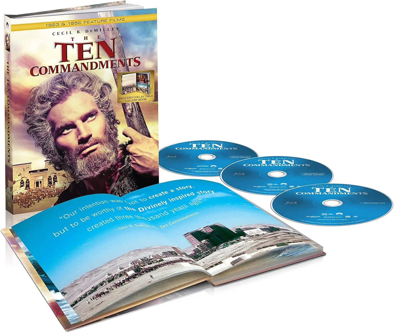 Ten Commandments (1923 and 1956) Digibook [Blu-ray]