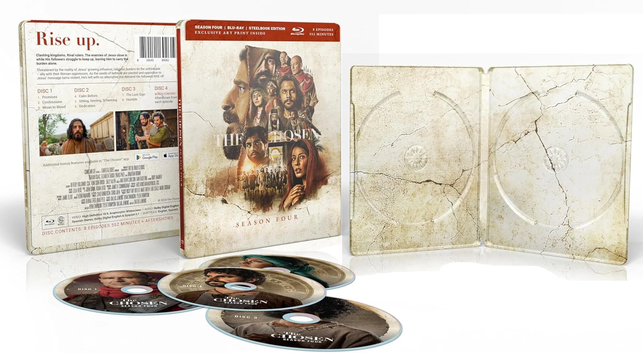 The Chosen Blu-Ray Steelbook Da 4ª Temporada – Conjunto De Colecionador Edição Limitada, Embalagem Premium, Arte Exclusiva E Conteúdo Bônus