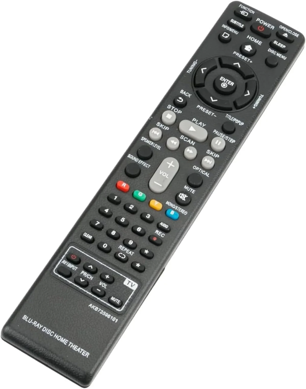 ALLIMITY AKB73596102 AKB73596101 Controle remoto de substituição compatível com LG 3D Blu-Ray Home Cinema 1080p DVD Player BH6820SWMW BH9520TW BH6220S BH6720SMW S62S1-W2 S62S2-C S62S2-S S62-S 2T1-C