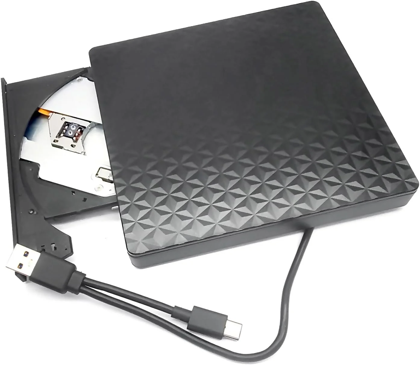 Meigpai Laptop externo portátil Blu-ray e DVD Player/Burner, para Windows 10 11 8 7 Win11 Win10 UltraBook Laptop Gaming Tablet PC, USB-C Ultra Slim Dual Layer 6X BD-RE DL CD Writer Optical Drive