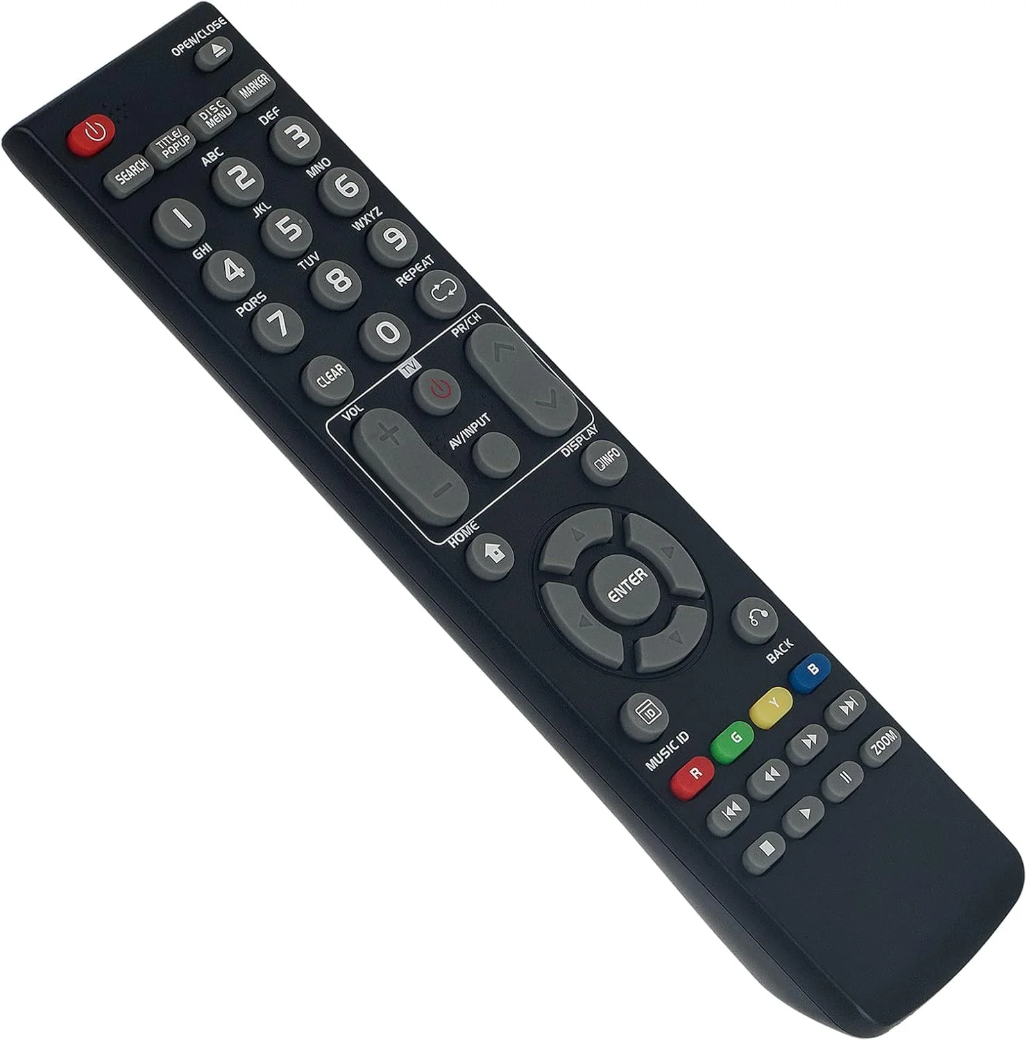 PERFASCIN AKB73375501 Controle remoto de substituição adequado para LG AKB73295901 Blu-Ray Disc Player controle remoto BD670 BD690 BD670C HR929T HR936T HR938T HR945T HR949T BD560 BD590 BD561-P BX55T